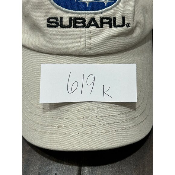 Helinger Subaru Embroidered Baseball Cap Beige One Size Adjustable Beige Outdoor - Picture 5 of 6